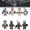 Блоки 8 шт. Строительная минифигурка Клон Солдаты Асока Фигурка Подарок для фанатов