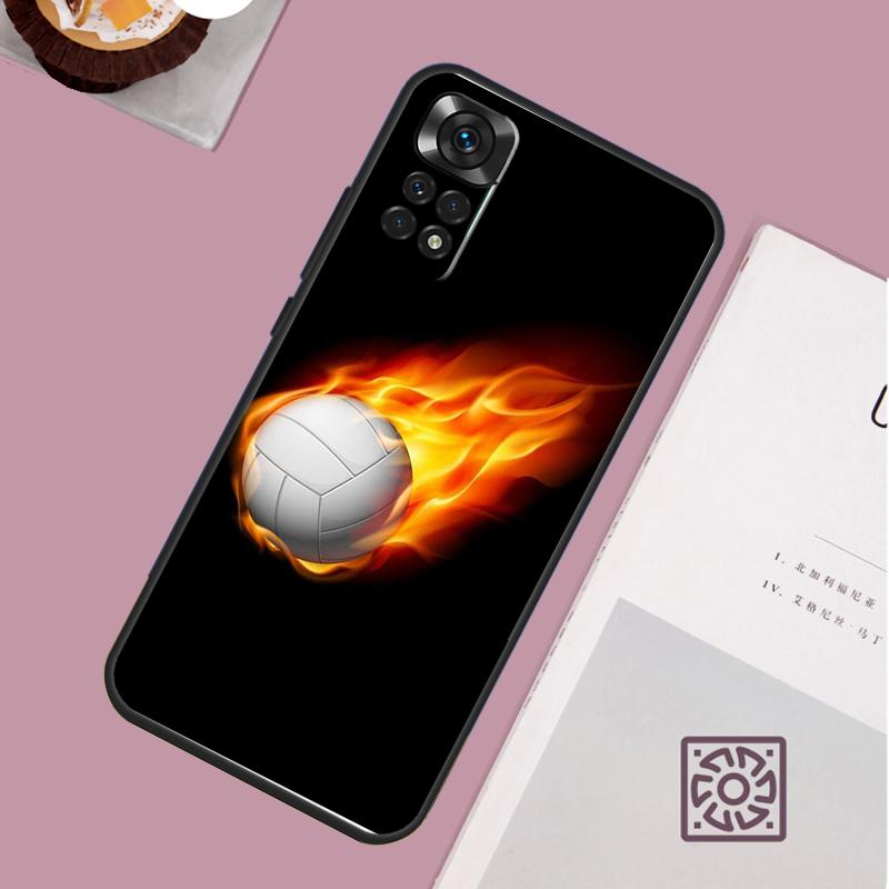 Volleyball Sport Phone Case For Redmi Note 13 Pro 12 11 10 9 8 Pro 9S 10S 11S 12S 10A 9C 10C 12C 13C Cover