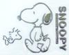 Basic Standard Snoopy Emblem Custom Car Snoopy Walking Sticker, 3D, Decoration, Character, Stylish, Cute,