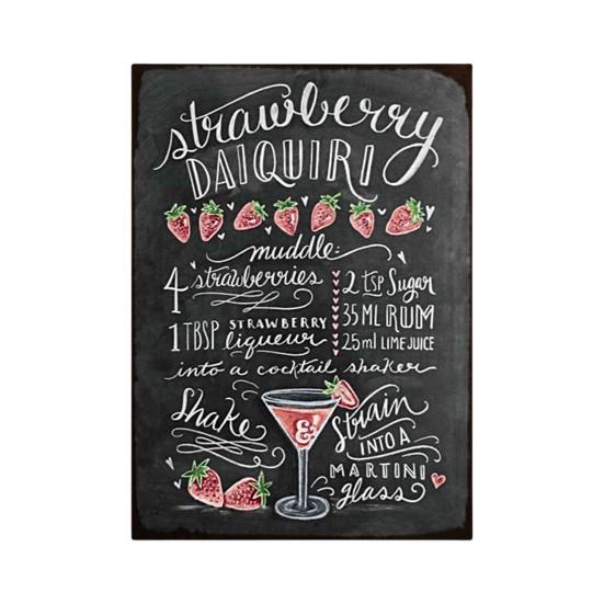 Wall Poster Exquisite Long Lasting Convenient Hanging Smooth Surface Anti-fade DIY Creative Retro European Style Metal Poster