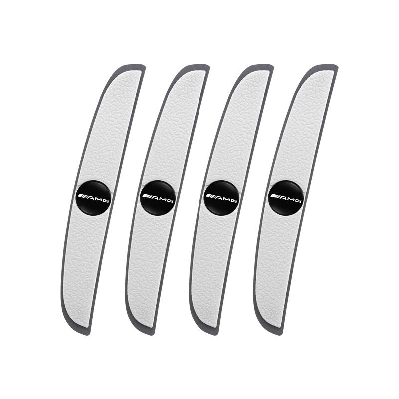 TWEK4 4Pcs Car Door Bumper Strip Anti Collision Rubber Decal Sticker For Mercedes Benz AMG GLE GLS CLA CLE GLC CLS GLA W223 W213 W206