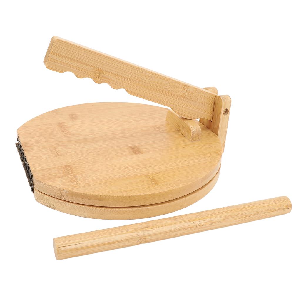 Деревянный пресс для тортильи с 50 пергаментными бумагами, круглый пресс для кукурузных тортильи для домашнего приготовления мексиканской тортильи