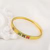 New Buckle Bracelet with Colorful Zircon Flowers, Cute and Versatile Bracelet