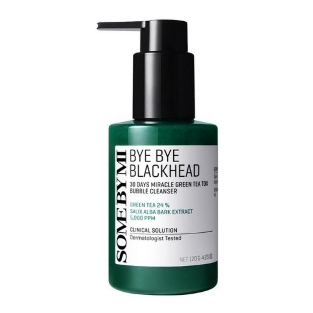 [SOME BY MI] Bye Bye Blackhead 30 Days Miracle Green Tea Tox Bubble Cleanser 120g