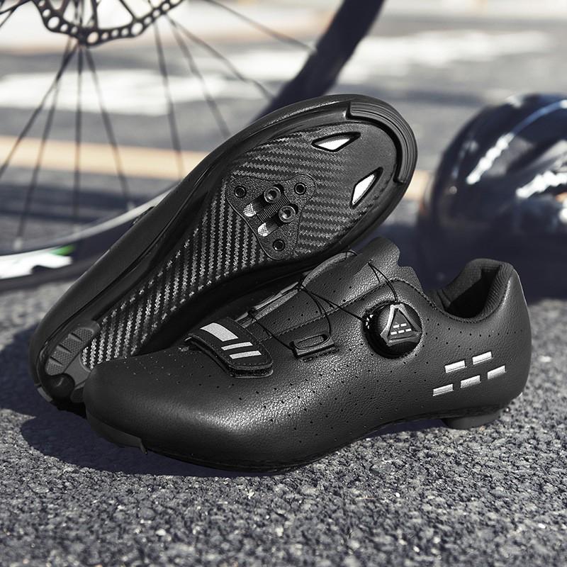 Large Size Cycling Shoes Road MTB Bike Riding Breathable Rigid Sole Clipless Flat Pedal Options