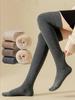 Женские Новые Зимние Теплые Длинные Носки Толстые Термо Гольфы до Колена Выше Колена Дышащие Харадзюку Jk Длинные Гольфы Выше Колена до Икры
