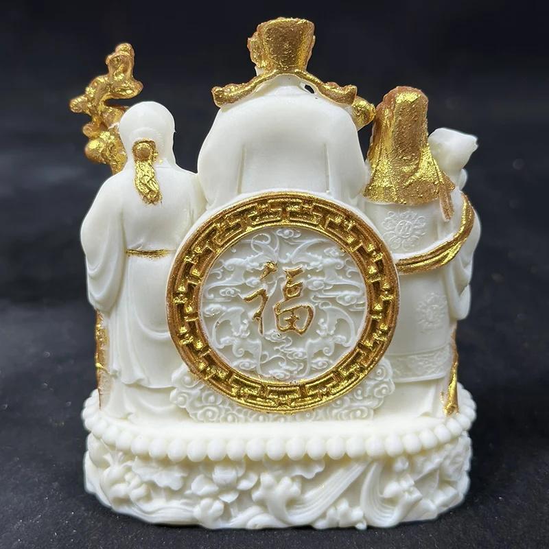 Скульптуры Фу Лу Шоу и Фигурки Китайские Мифологические Персонажи Дом Комната Офис Богатство Удача Декор Фэн-шуй Подарок