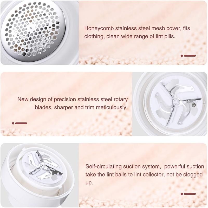1 Pc, Electric Fabric Shaver, USB Rechargeable Lint Remover for Home Fabric De-Burrer
