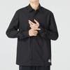 Timberland Classic Comfortable Polo Button Long Sleeve Shirt Men Shirts Black A5UMS-B23