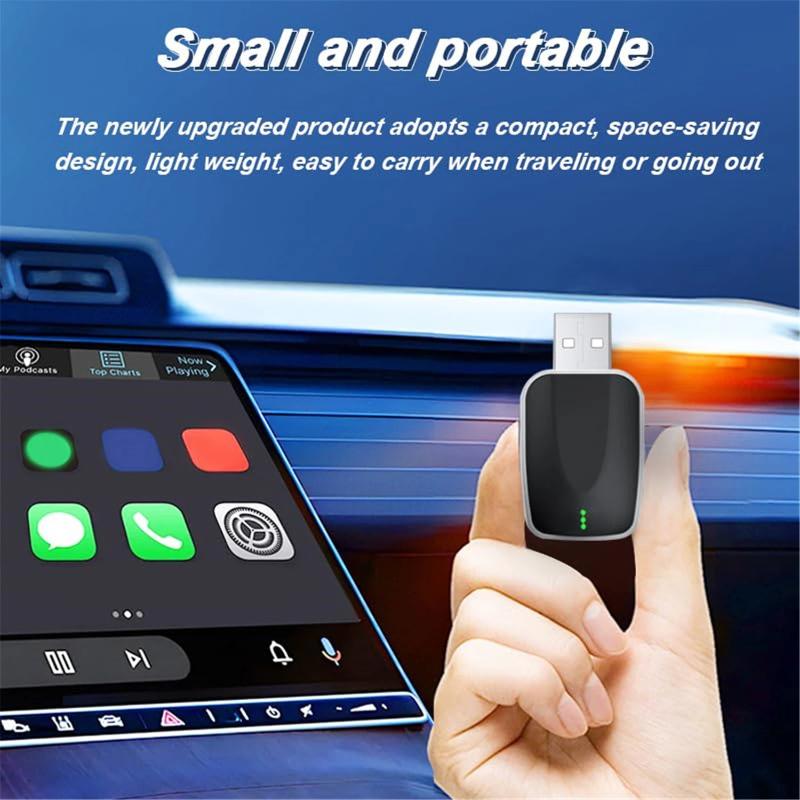 AI Mini Box 2-в-1 Адаптер CarPlay Android Auto, Plug-and-Play Подходит для 99% Штатных Головных Устройств Автомобилей