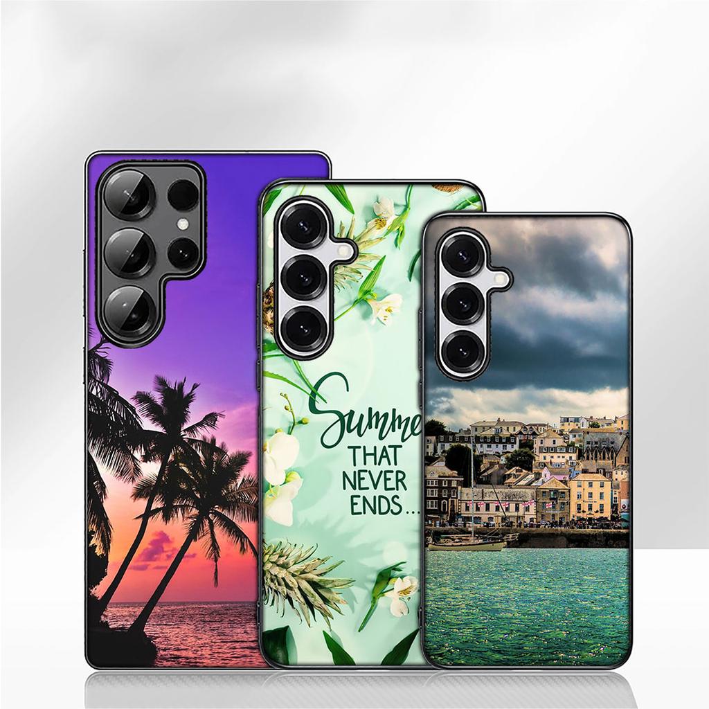 Phone Cover for Apple iPhone 17 16 15 11 Pro XS Max XR 6 7 8 Plus + SE 2020 5 16E Case Mountain Sea Beach Travel Ocean Casing