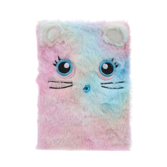 Мультяшный кот, панда, журнал, пушистый дневник, блокнот для девочек, подарок на день рождения