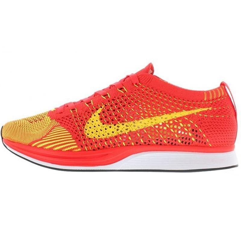 Nike Кроссовки Flyknit Racer Ярко-малиновый Вольт 526628-601
