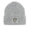Crucifix Staghorn Fish Anchor Print Knitted Hat Beanie, Man Cap Warm Cozy Stylish Bonnet Knitted Cap Beanie