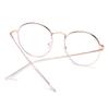 Fashion Round Portable Metal Glasses Eye Protection Ultra Light Frame Anti-Blue Light Eyeglasses