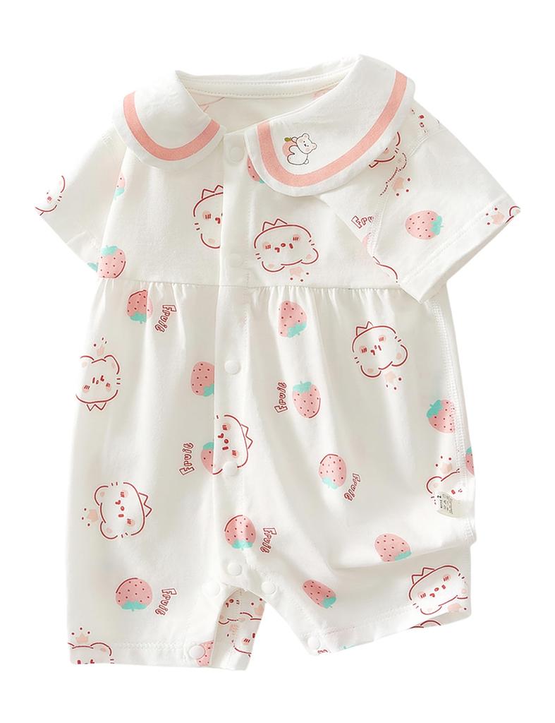 HAYAHARU Baby Romper Newborn Baby Cute Summer Baby Clothes for Boys and Short Sleeve Summer Baby Clothes Coverall, Clothes, Underwear, Girls,