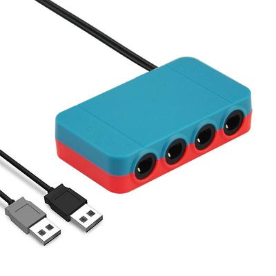 Адаптер контроллера Gamecube с 4 портами для GC to Switch/WII U/PC Conversion Box Game Handle Converter для многопользовательских игр