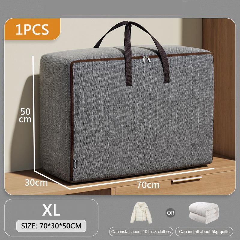 Большие пылезащитные сумки для хранения одежды под кроватью, ткань Оксфорд, стеганое одеяло, водонепроницаемая сумка для хранения, органайзер на молнии, гардеробные коробки