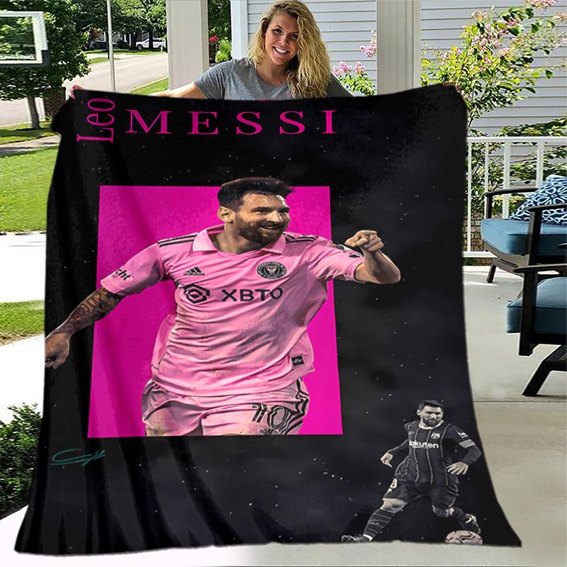 1pc Blanket - Inter Miami CF Print Design, Lightweight Blanket for Sofa, Bed- Soft &Warm, Gift for All Seasons