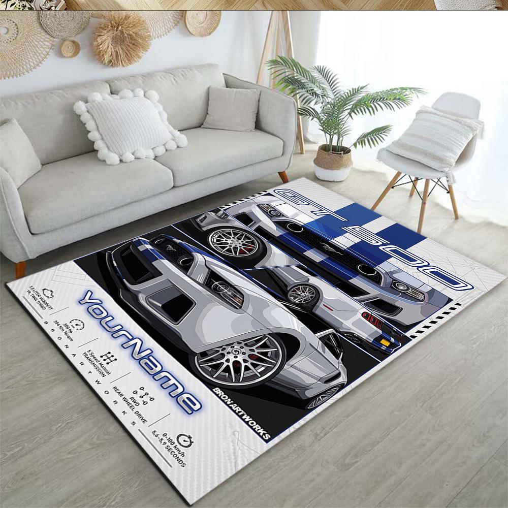 Peterbilt Heavy Trucks Customized Name Area Rug Perfect for Study room Foyer Dining Room Dormitory Anti-slip Rug Anime Office Decor Wedding Party Gift