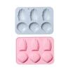 Форма для муссовых тортов 6 ячеек Форма для мадленов из силикона Инструмент для выпечки Легко моется