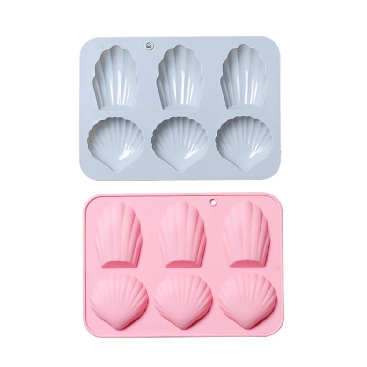 Форма для муссовых тортов 6 ячеек Форма для мадленов из силикона Инструмент для выпечки Легко моется