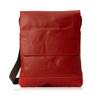 DOUBLES Мужская наплечная сумка, Стильная, Натуральная кожа, Формат A4, JVK-1604, Красный