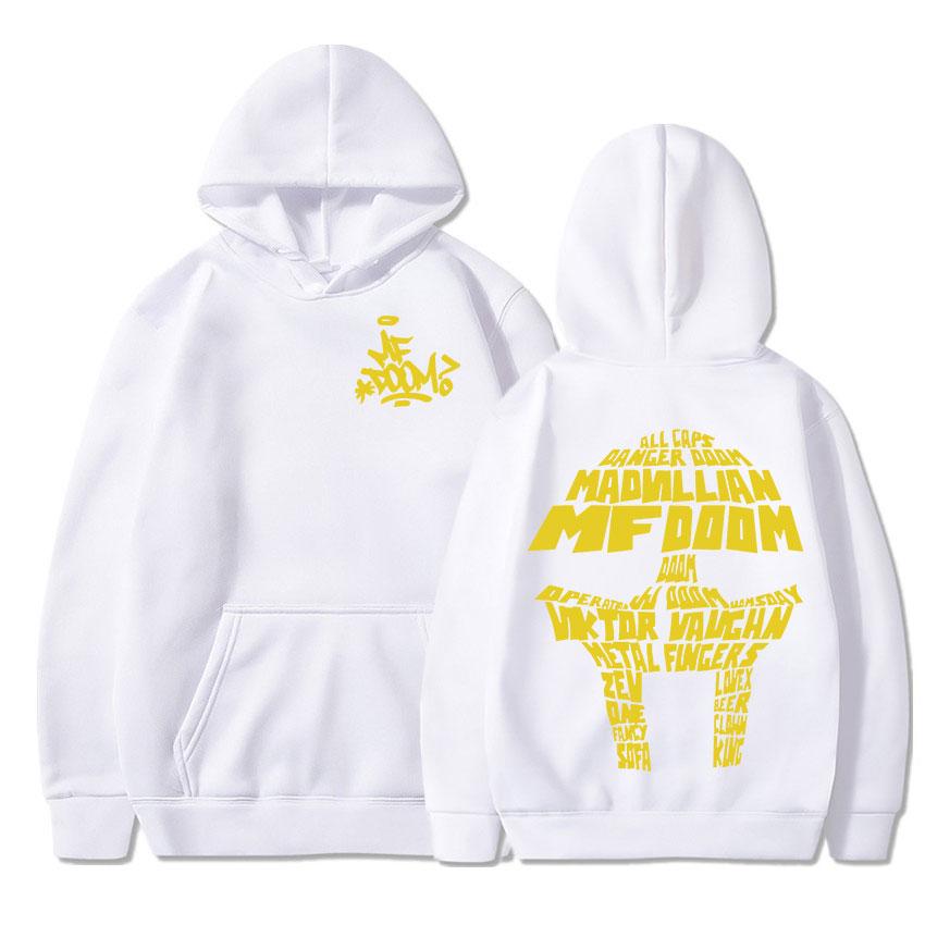 Толстовка с капюшоном MF Doom Madvillain с металлическим лицом MF Mask, двусторонние толстовки унисекс, женские толстовки с длинными рукавами в стиле панк, хип-хоп