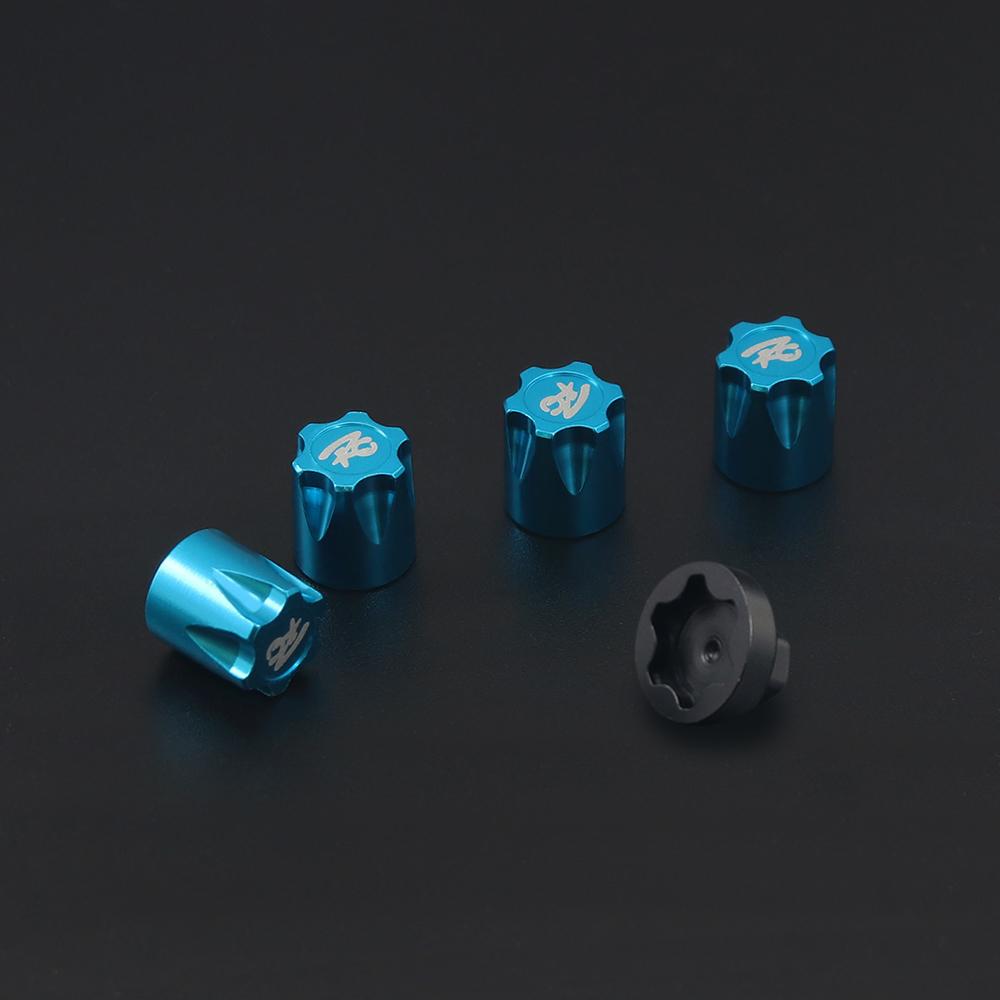 Metal Wheel Rim Center Cap Dust Cap M4 Nut 4PCS for 1/10 RC Crawler Car Axial SCX10 D90 TRX4 TF2 CC01 Capra Upgrade