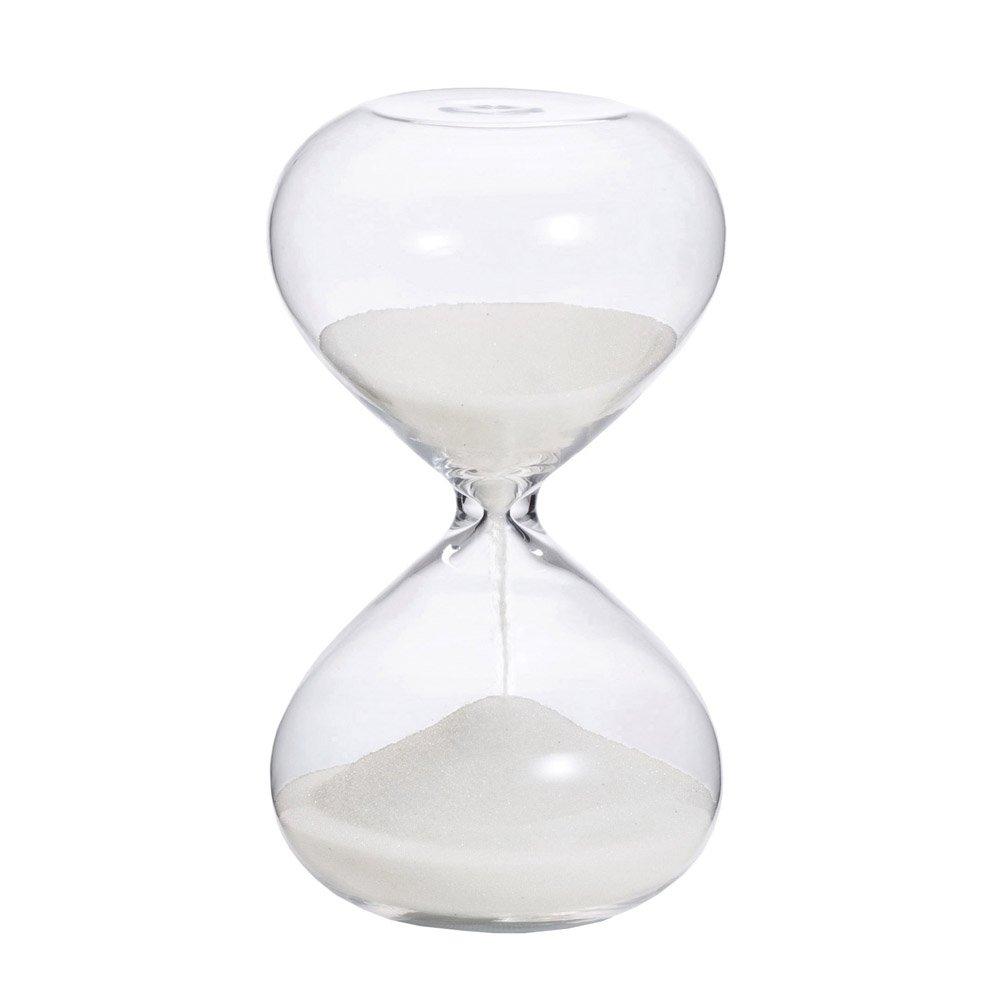 Hirota Glass Hourglass, 4-minute interval, White, ST-4W White