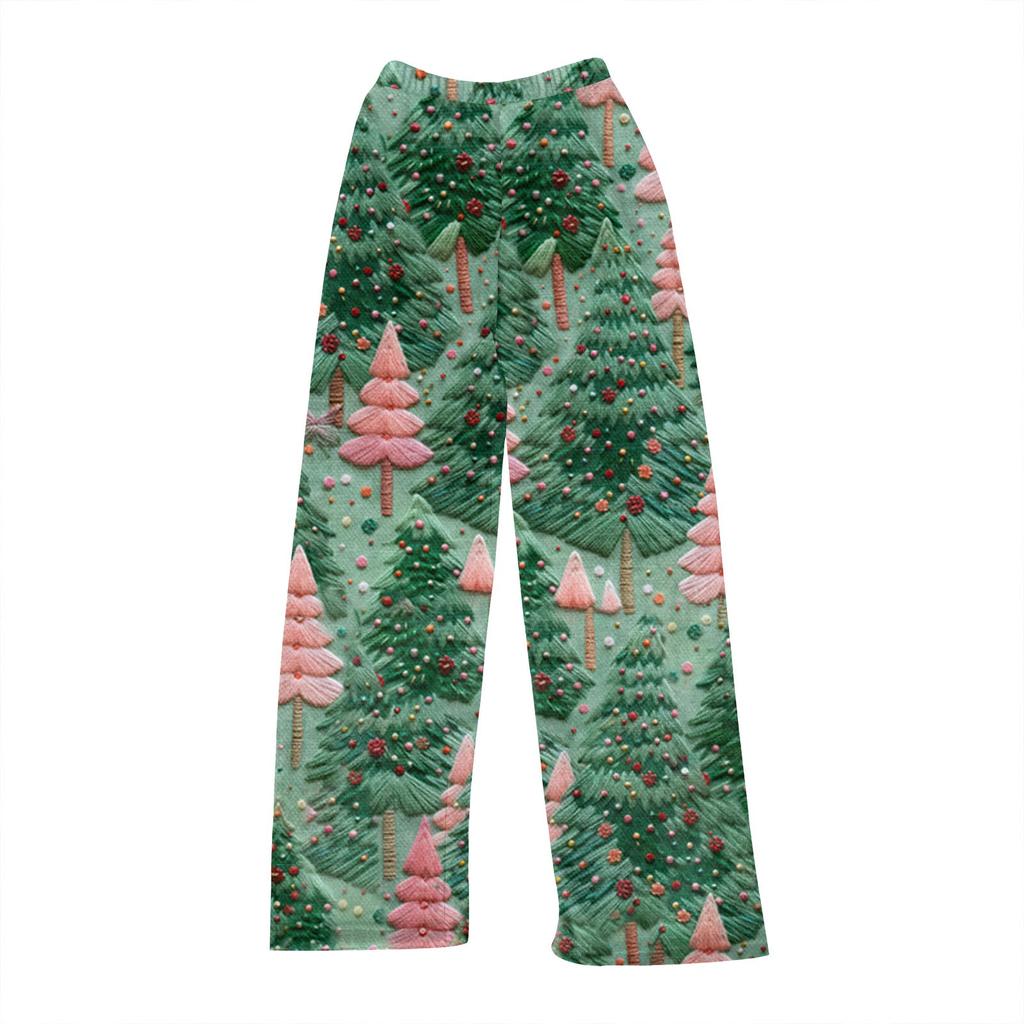 Женские зимние клетчатые брюки, длинные брюки, спортивные брюки