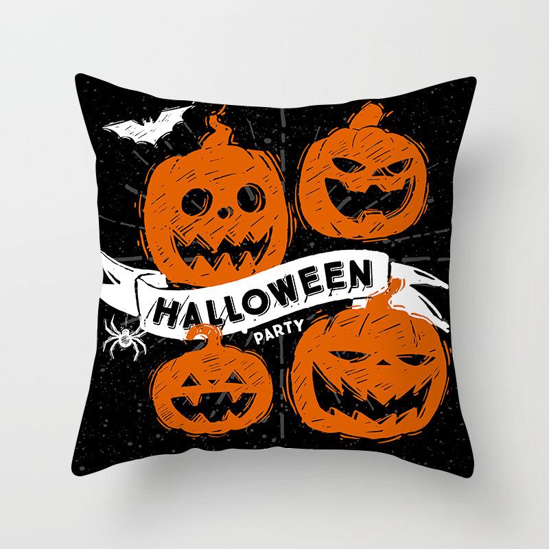 New Halloween Pumpkin Series Pillow Cover Festive Home Sand Release Art Pillow Cushion Cover