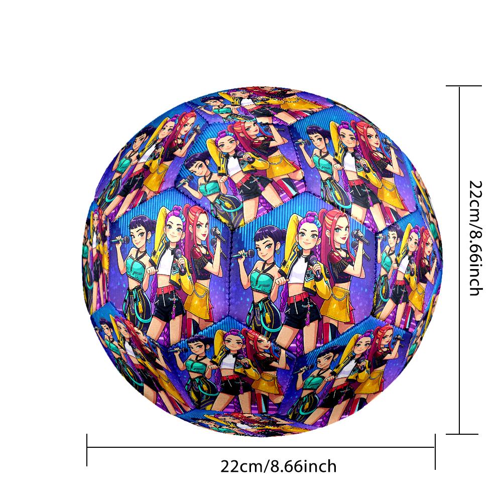 1pc Standard Football Size 5, Soccer Balls, Kpop Pattern Soccer Ball, Machine Stitched, Ball for Training & Outdoor Match
