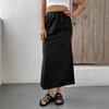 Новая женская повседневная однотонная базовая универсальная юбка