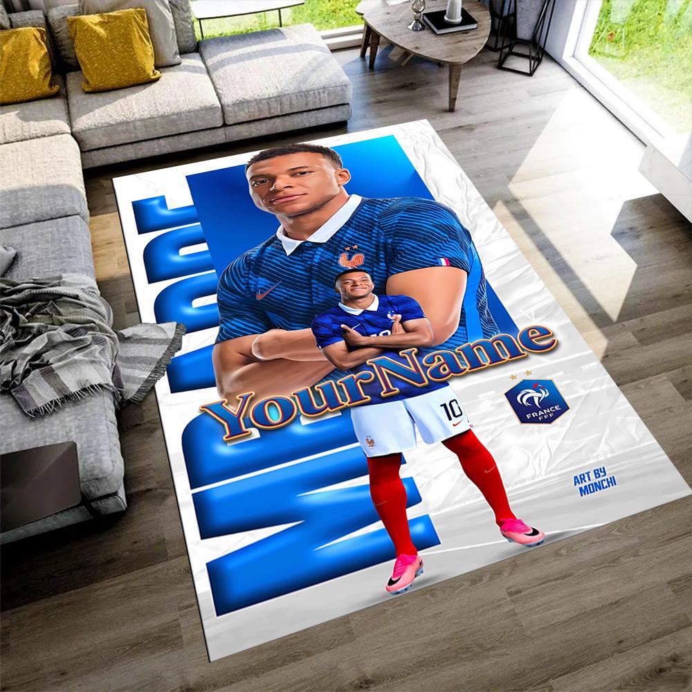 Mbappe Customized Name Floor Mat Perfect for Entryway Study room Dormitory Kitchen Antislip Carpet Decorate Offices Birthday/Christmas Gift