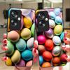 Цветное цветочное яйцо для Oppo A79 5G 58 78 74 60 4G Reno 11F Realme GT 6 11 Note 50 10 C55 X2 Закаленное стекло Черный чехол для телефона