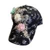 Lace Hat Women's Embroidery Applique Cap Summer Korean Version Sun Visor Baseball Cap