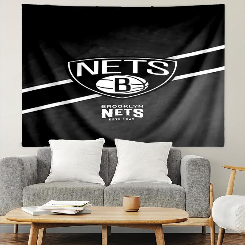 1PC Brook-lyn Nets Art Tapestry Accessories Playroom Tapestry, for Bedroom,Livingroom, dormitory Room Wall Decor Fan Birthday Gifts