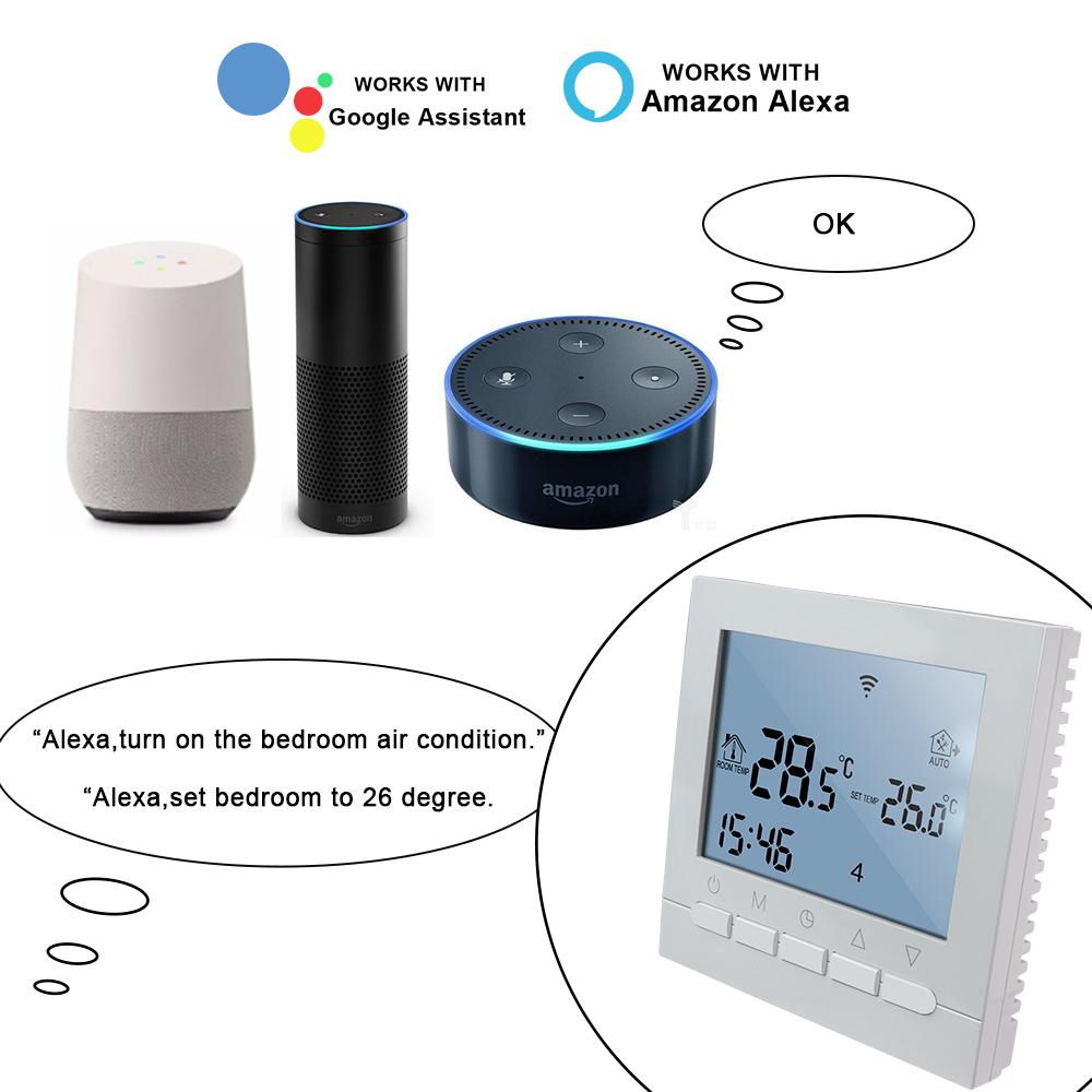 Wi-Fi термостат ЖК-контроллер подогрева пола AC220V электрический газовый котел регулятор температуры