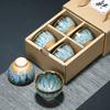 Kiln change teacup tea cup personal master cup wedding gift hat cup free gift tea ware business gift