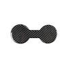 For Ford Mustang Mach-E Carbon Fiber Interior Rear Cupholder Base Cover Trim