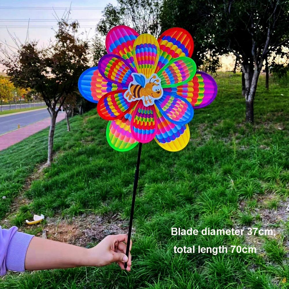 Двух/Однослойная детская подсолнух-вертушка Декор для вечеринки на открытом воздухе, пикника
