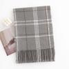 New Korean Style Sweet and Warm Faux Cashmere Scarf Checkered Student Couple Winter Thickened Warm Scarf