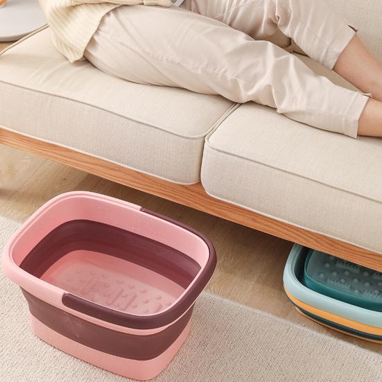 Ведро для ванны для ног 13 л/15 л с переносной ручкой, удобная складная ванна для купания ног для домашней ванной комнаты