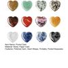 Yousheng Pocket Gem Heart Valentine's Day Gift Gemstone Rocks Polished Crystal Pocket Heart Keepsake for Kids Classroom Exchange Party Favors
