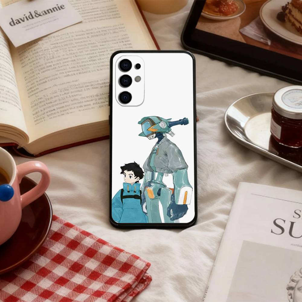 P-Psychedelic F-FLCL Phone Case For Samsung S 25,24,23,22,30,21,10,9,Ultra,Plus,Lite,FE,4,5 G Soft Black Case