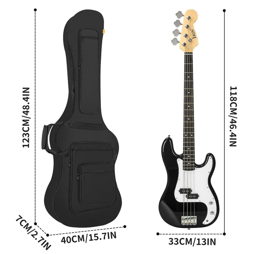 IBVIVIC электрическая басовая база мягкая бас-гитара бас Gig 10 мм плечо большой абразивный черный чехол, чехол, чехол, чехол, легкий, сумка, губка, сумка,