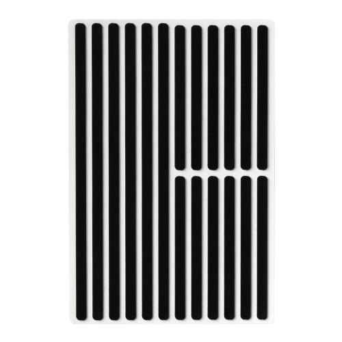 GRIPLUS Ultra-Thin and Strong Anti-Slip Sticker, Slim, Postcard Size, 1, Black