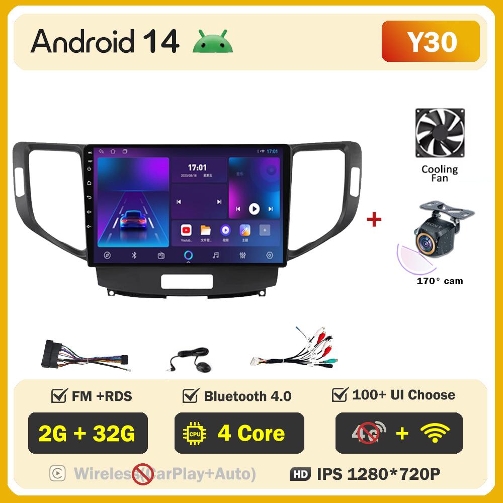 Для Honda Spirior Accord 8 Acura TSX 2008 2009 2010 2011 2012 Carplay Android auto Радио Интеллектуальная система GPS Навигация Wifi