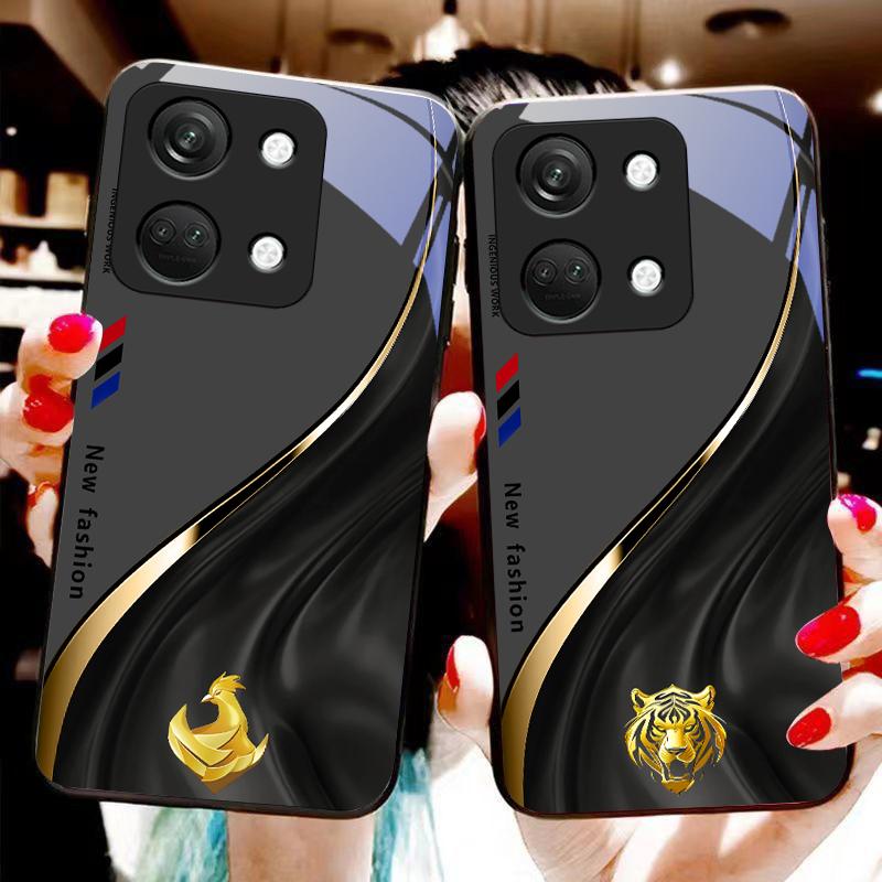 Starlight Zodiac Для OnePlus Nord 3 5 6T 7 Pro 8 12 10T Reno8 Lite 5G 10R Nord N30 Чехол для телефона из закаленного стекла с твердой оболочкой Черный